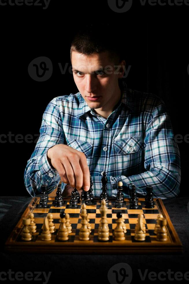 ett schackspel foto