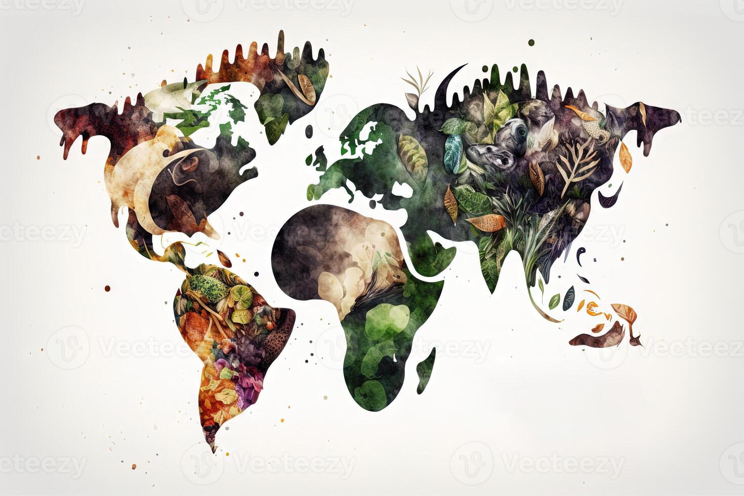 värld vegan dag illustration generativ ai foto