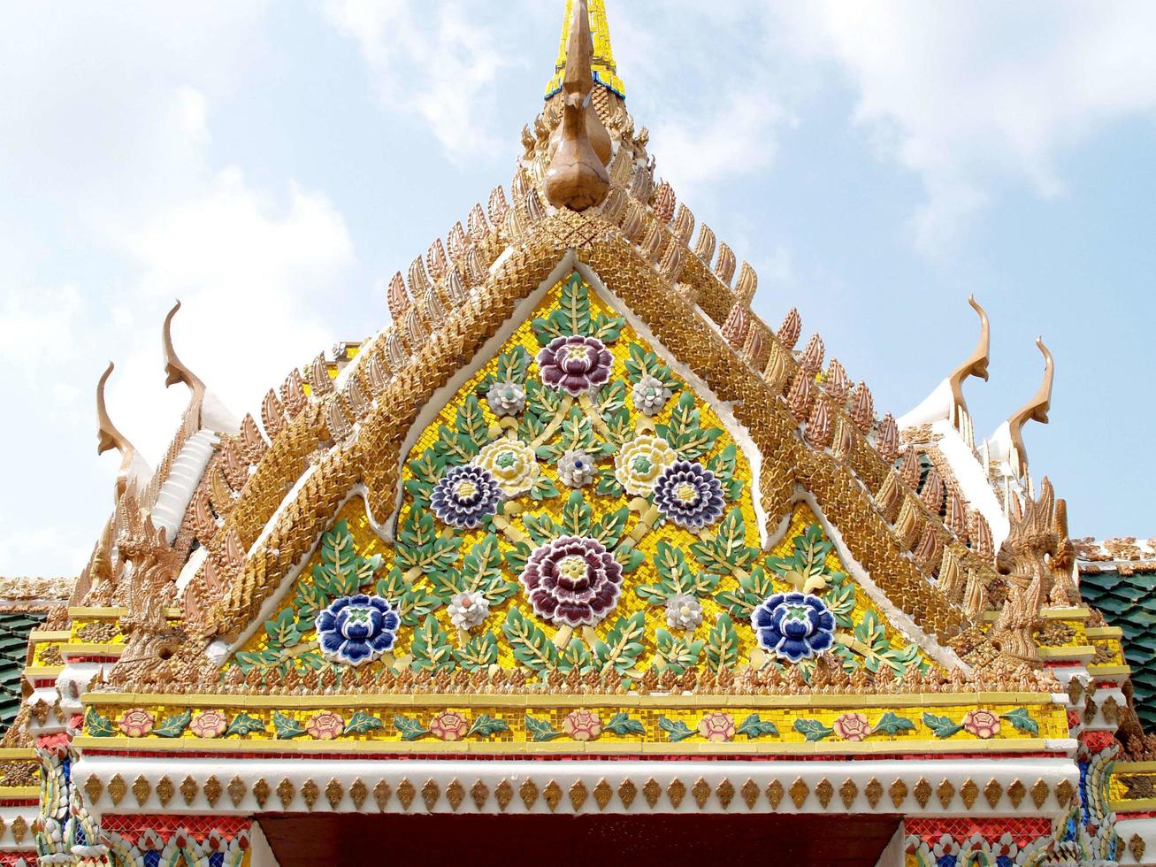 wat phra kaew tempel i bangkok, thailand foto