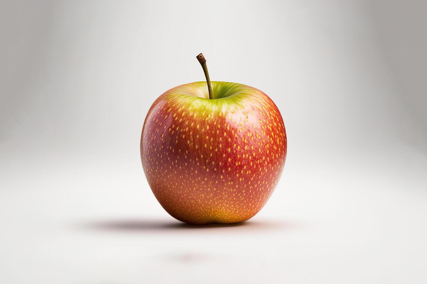 hela äpple isolera. mogen färsk äpple klippning väg. ai genererad foto