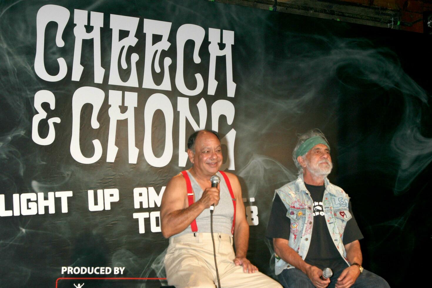 cheech marin Tommy chong cheech chong Tryck konferens i väst hollywood ca på juli 30 2008 2008 kathy hutchins hutchins Foto