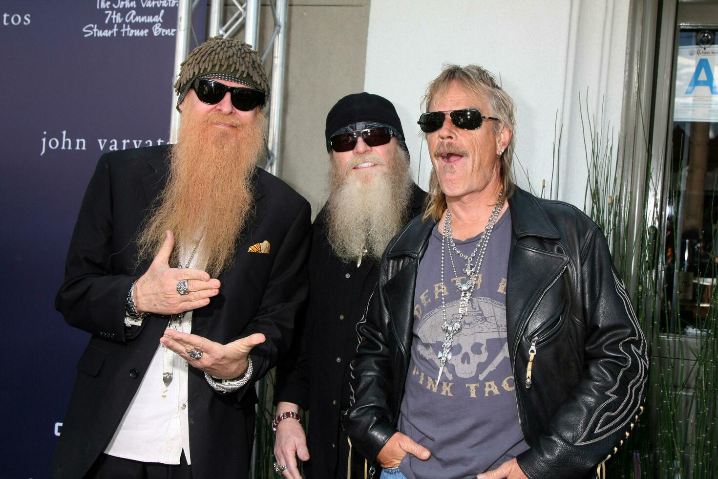 zztop anländer på de 7:e årlig john varvatos stuart hus fördel på de john varvatos Lagra i väst hollywood ca på Mars 8 2009 2009 kathy hutchins hutchins Foto