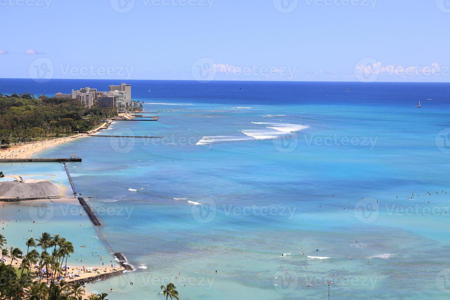 waikiki beach, honolulu hawaii foto