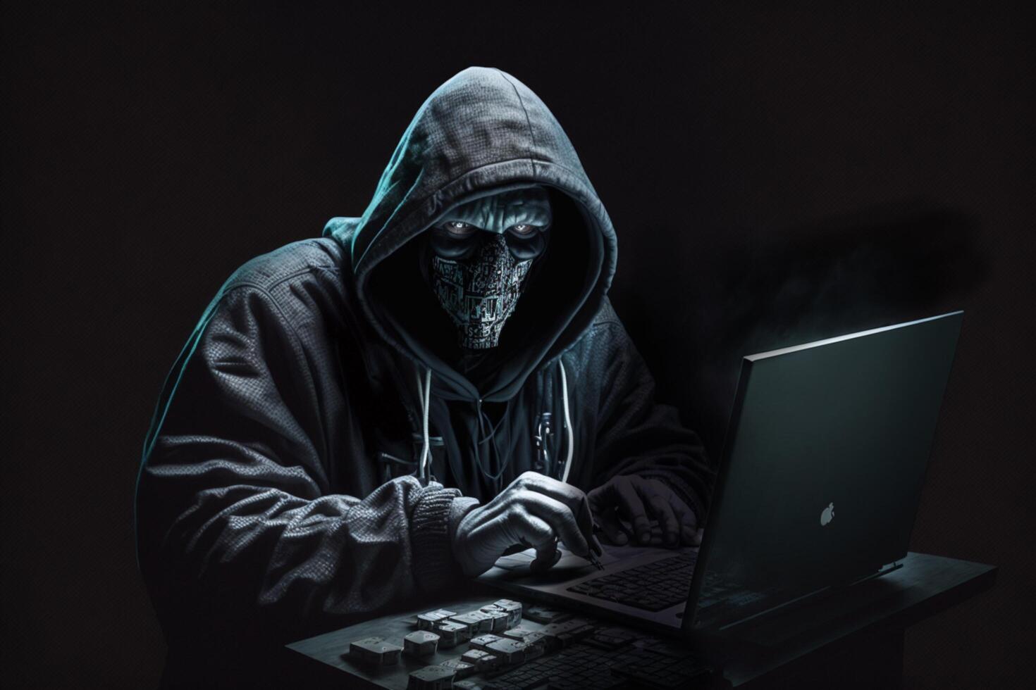 fiske Cyber brott hacker ge sig på uppkopplad brottslighet ai genererad foto
