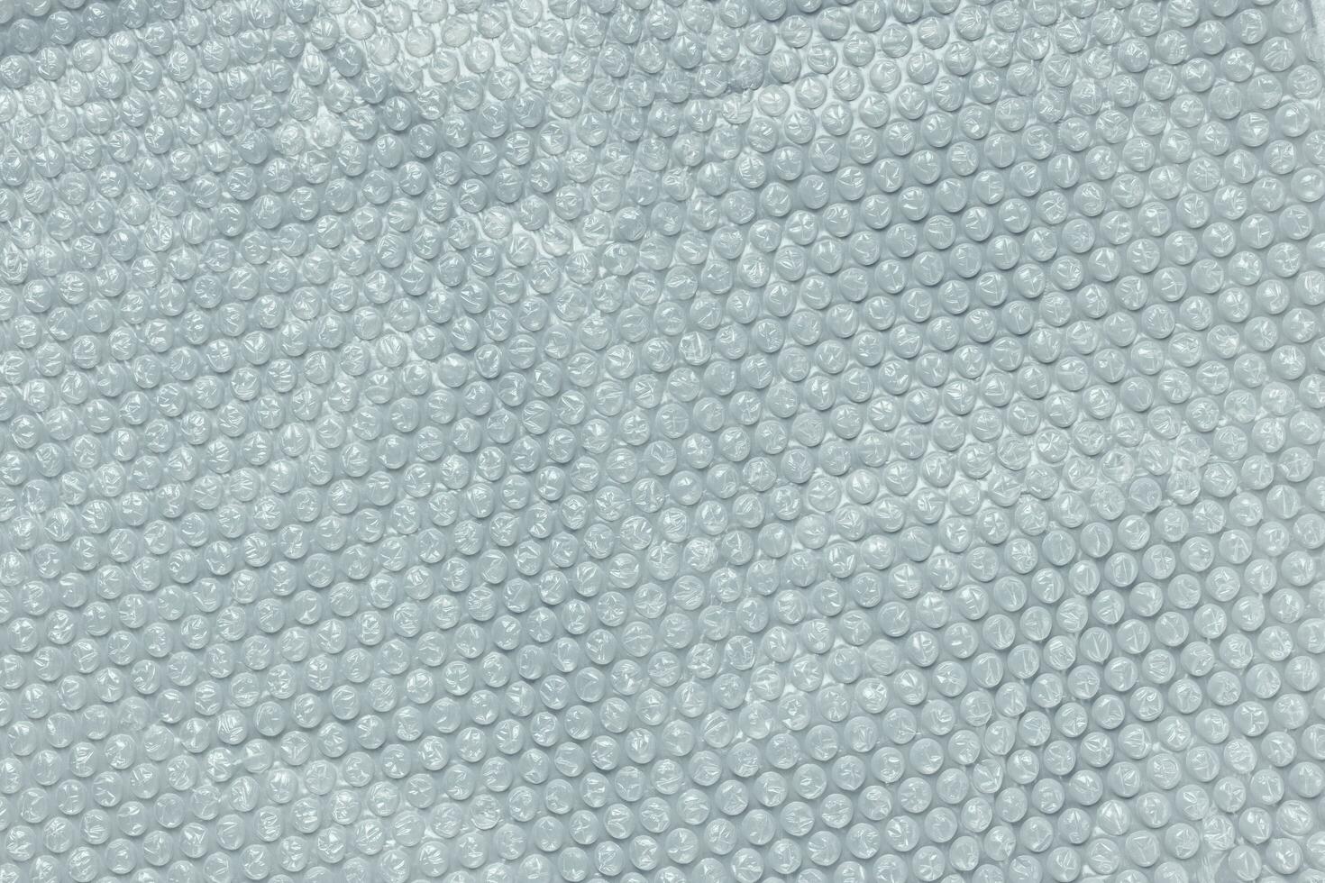blå bubbla folie för omslag, textur bakgrund foto