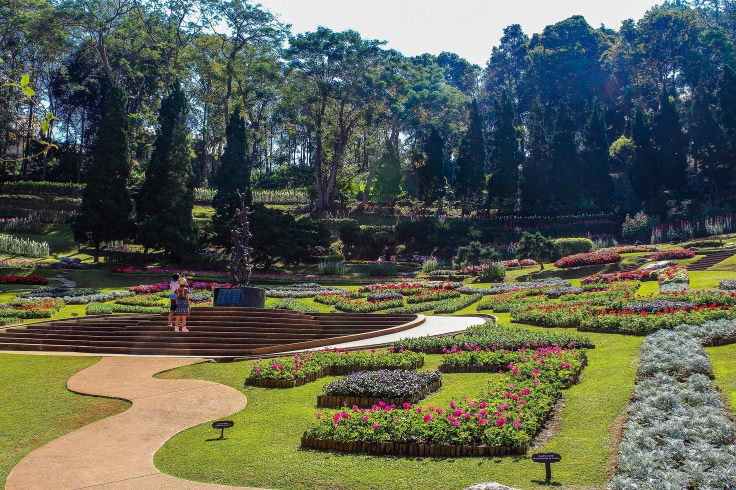 botanisk trädgård på doi tung, chiang rai, thailand foto