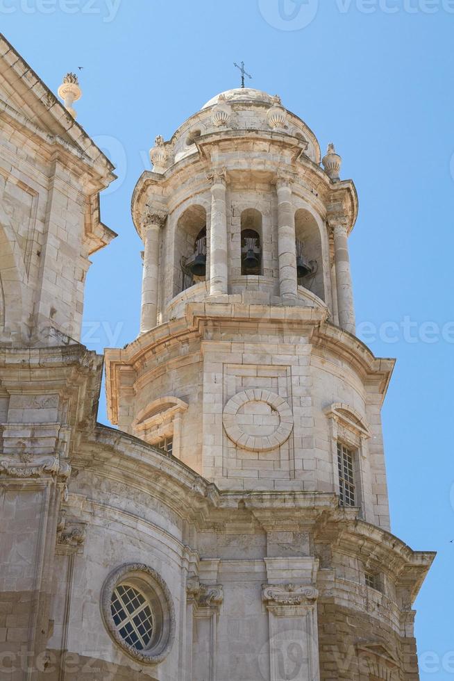 detalj av katedralen i Cadiz Spanien foto