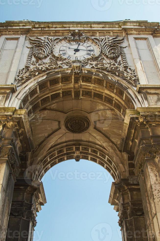 rua augusta arch Lissabon Portugal foto