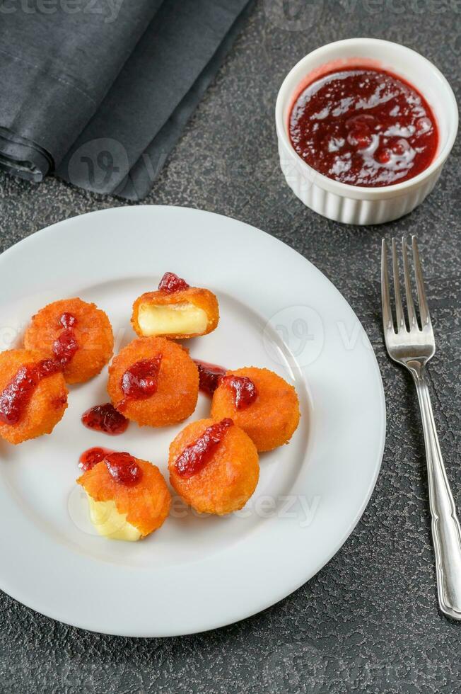 Camembert nuggets platt lägga foto