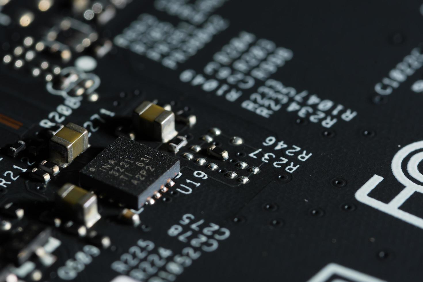 elektroniskt chipteknologikort foto