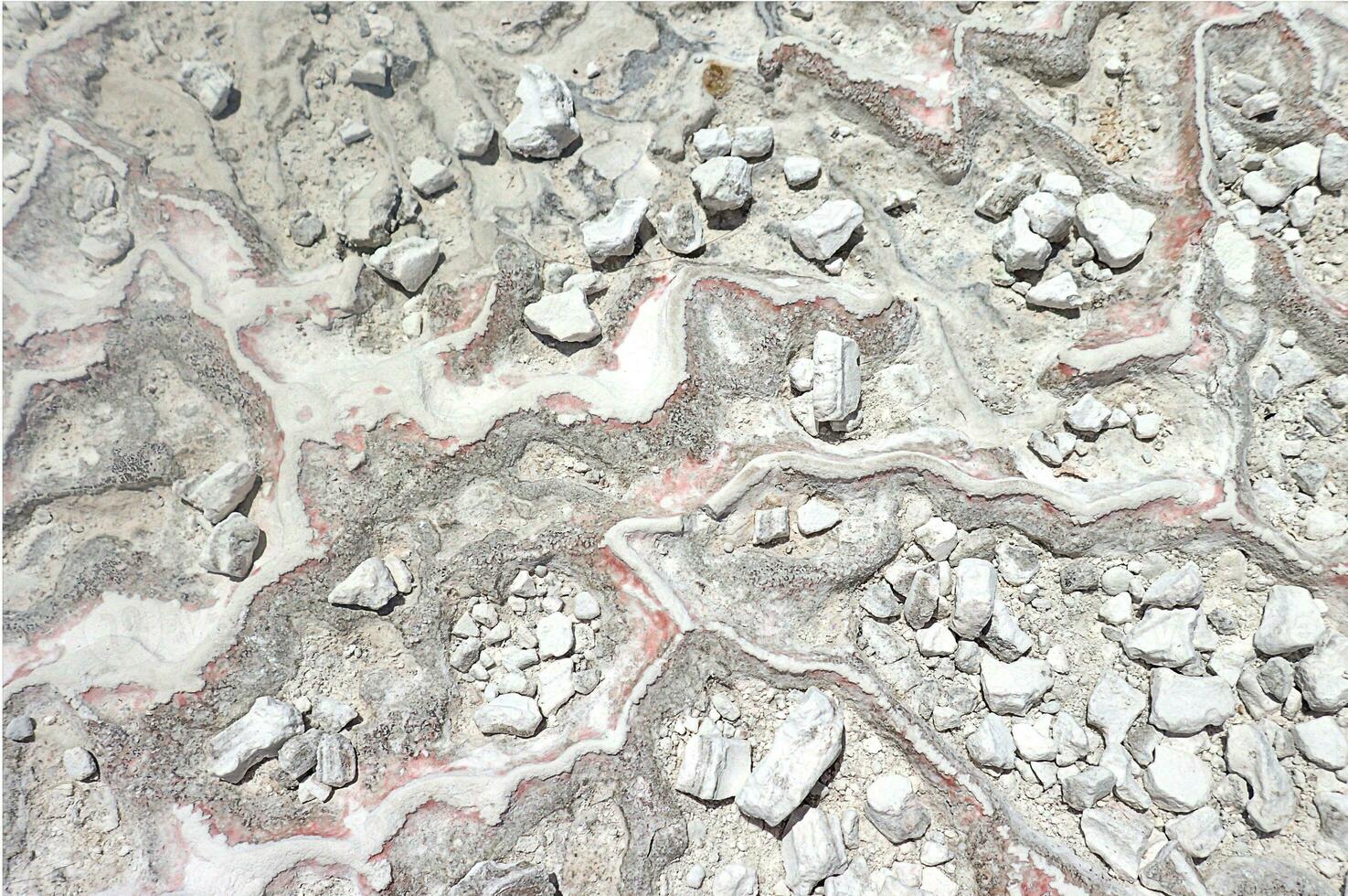 naturlig kalksten bakgrund med spår av vatten från pamukkale i Kalkon i närbild foto