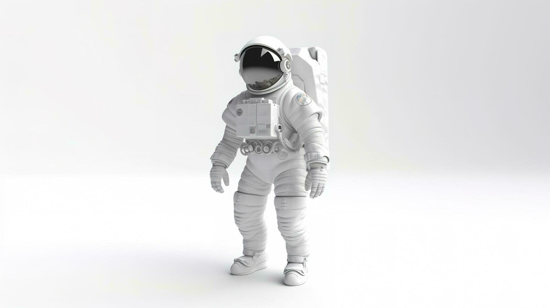 astronaut realistisk Plats resenärer professionell kostym kosmos utforska universum i raket anständig vektor astronaut, generera ai foto