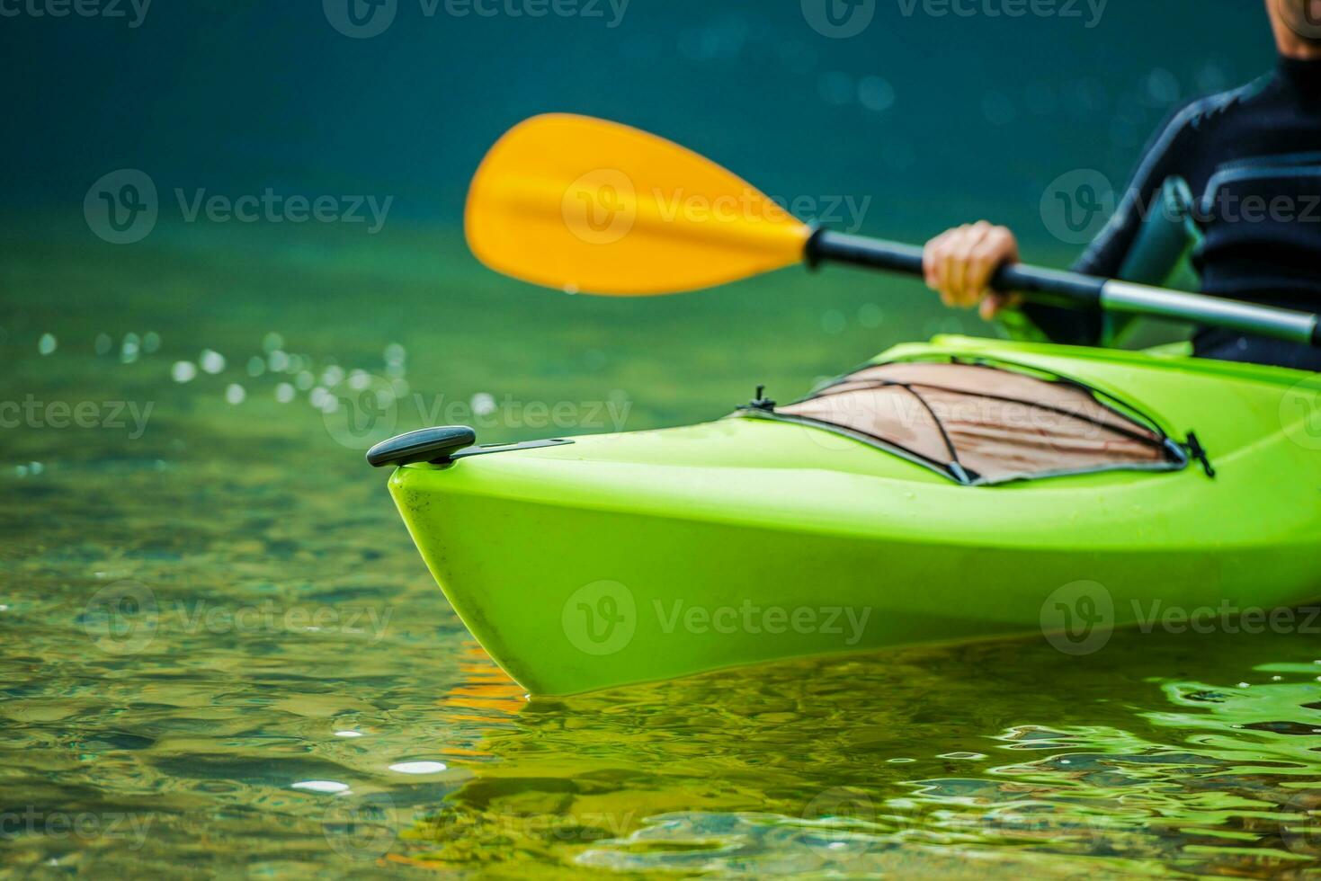 kayaker på de flod foto