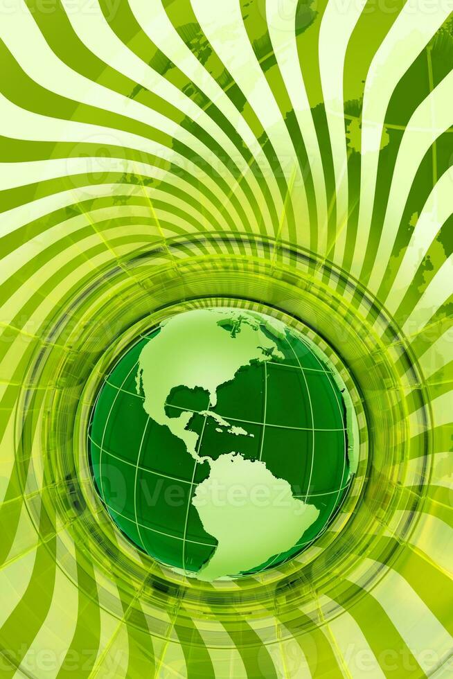 grön global design foto