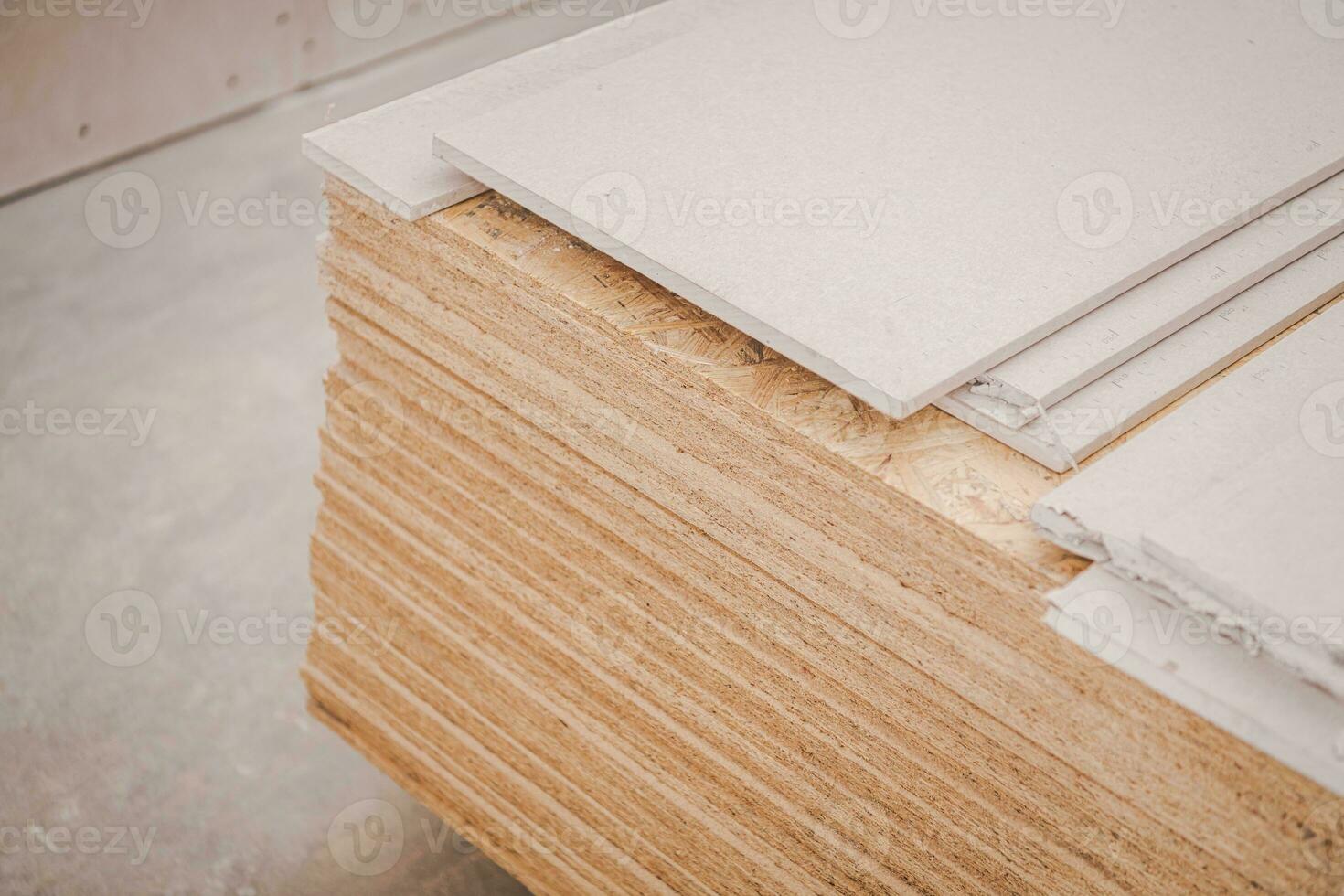 plywood byggnad material foto