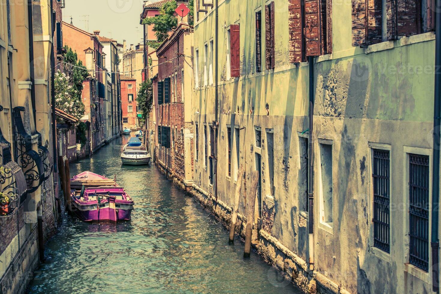 Venedig kanal arkitektur foto