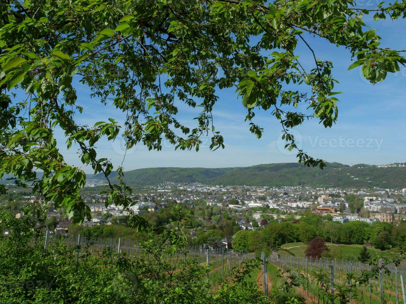 de gammal stad av trier på de mosel flod i Tyskland foto