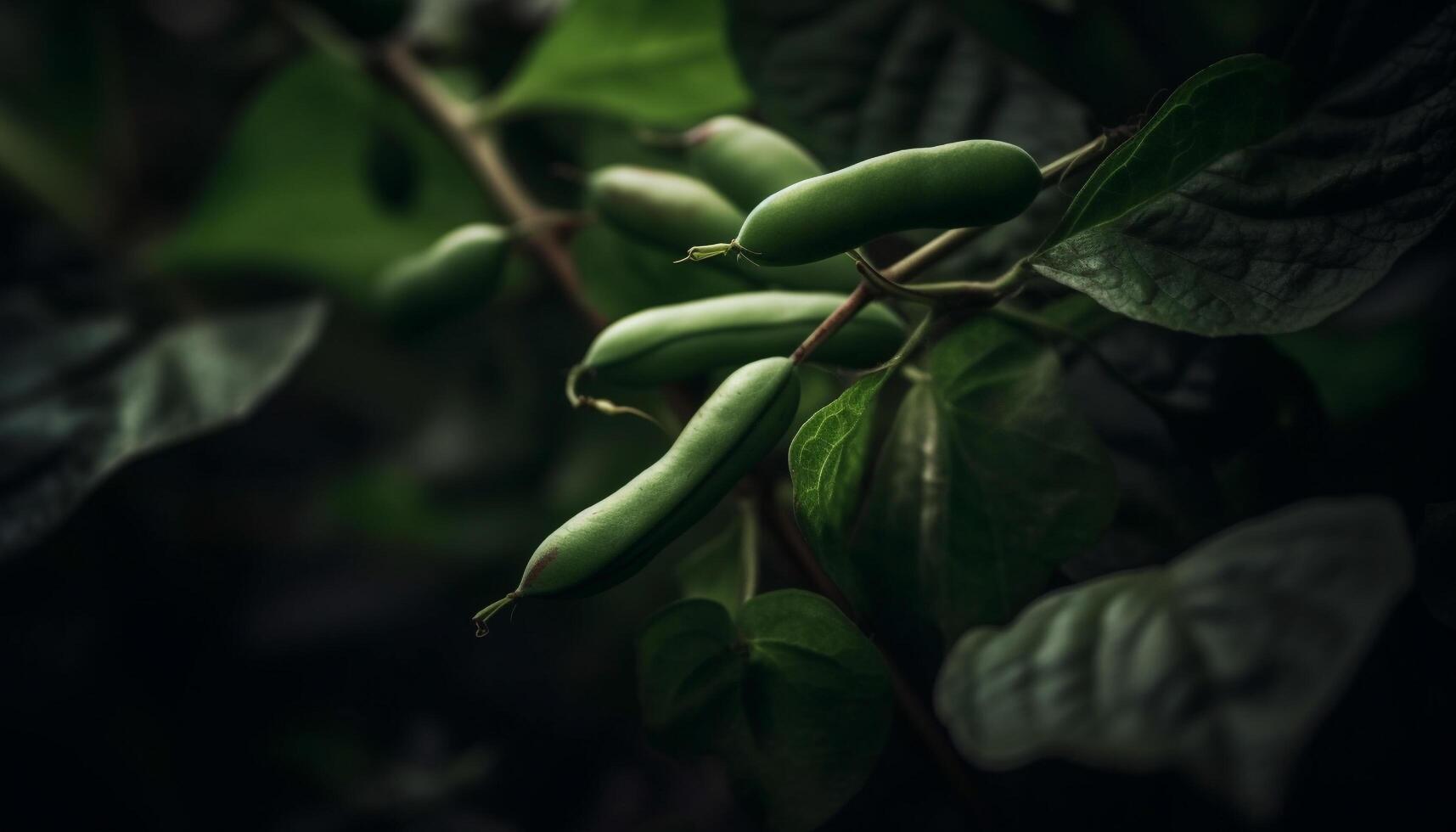 friska grön vegetabiliska växt tillväxt i organisk natur utomhus genererad förbi ai foto