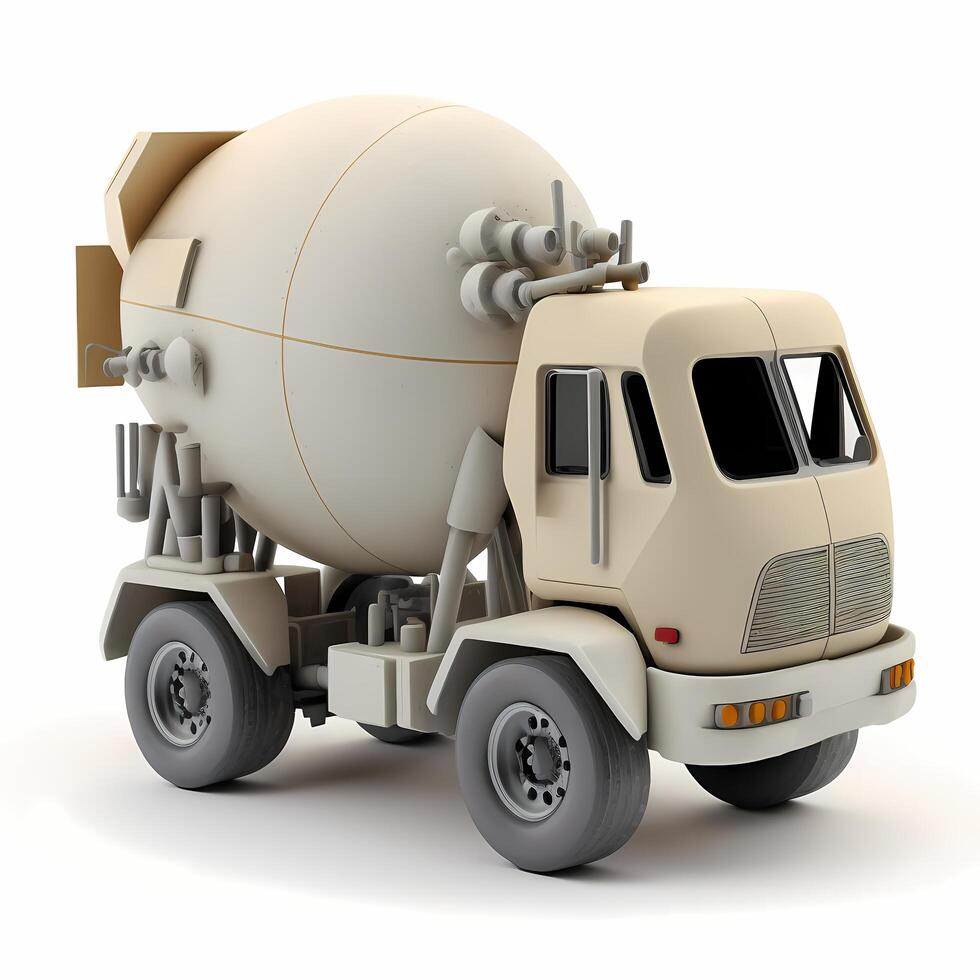 betong mixer lastbil design ai genererad foto