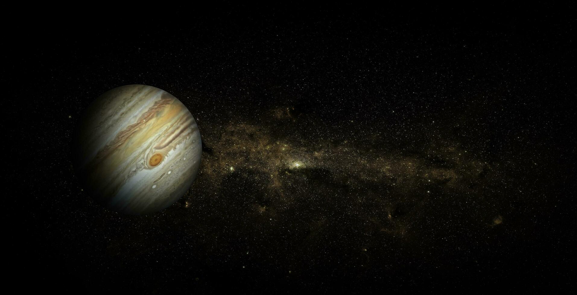 jupiter på rymdbakgrund, inslag av denna bild från nasa foto