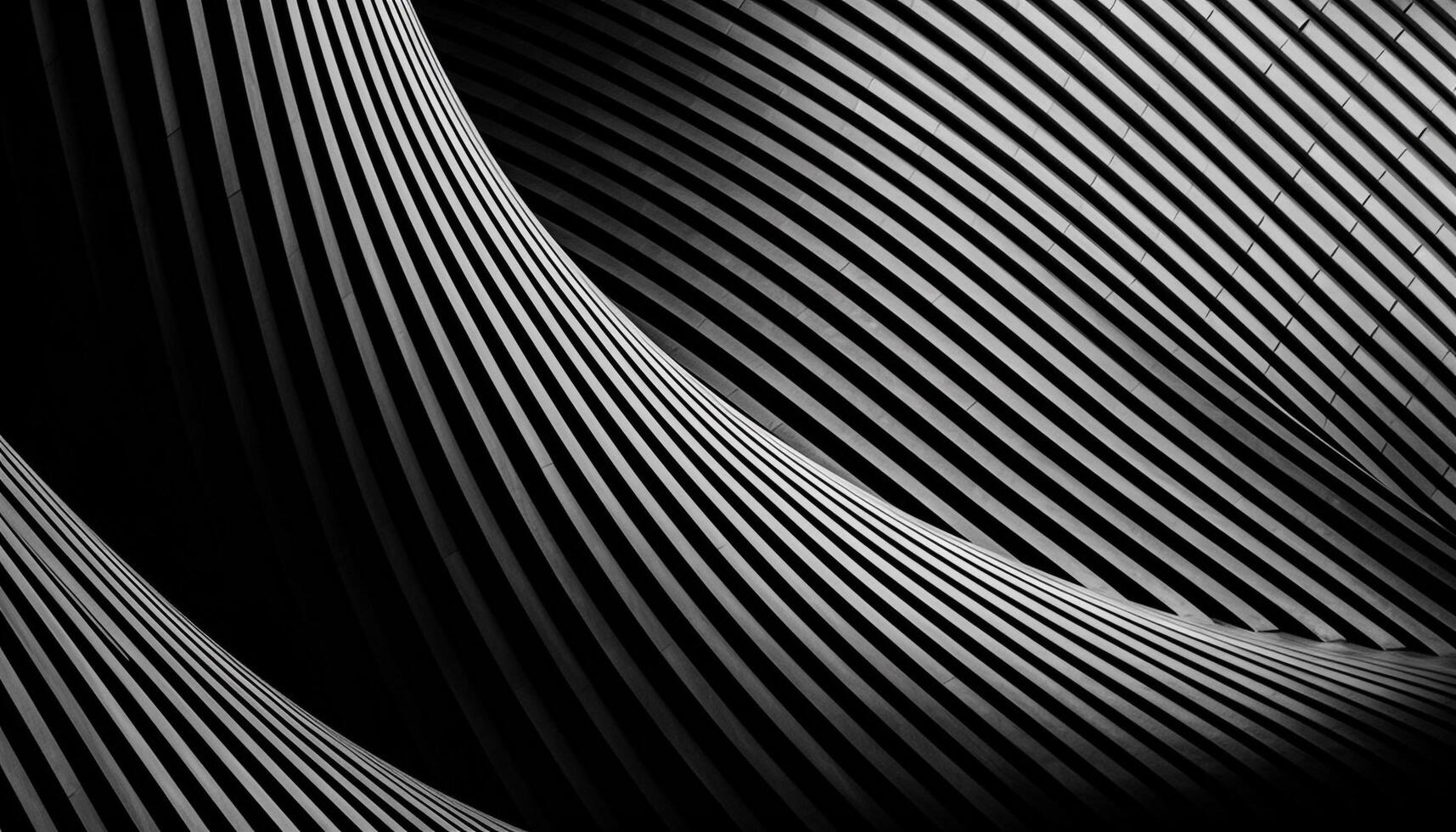slät svart rör i en rad skapar trogen illusion design generativ ai foto