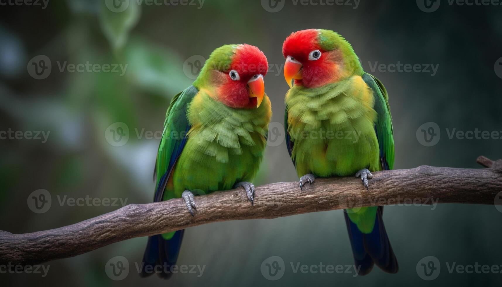 vibrerande ara perching på gren, visa upp tropisk skönhet utomhus genererad förbi ai foto