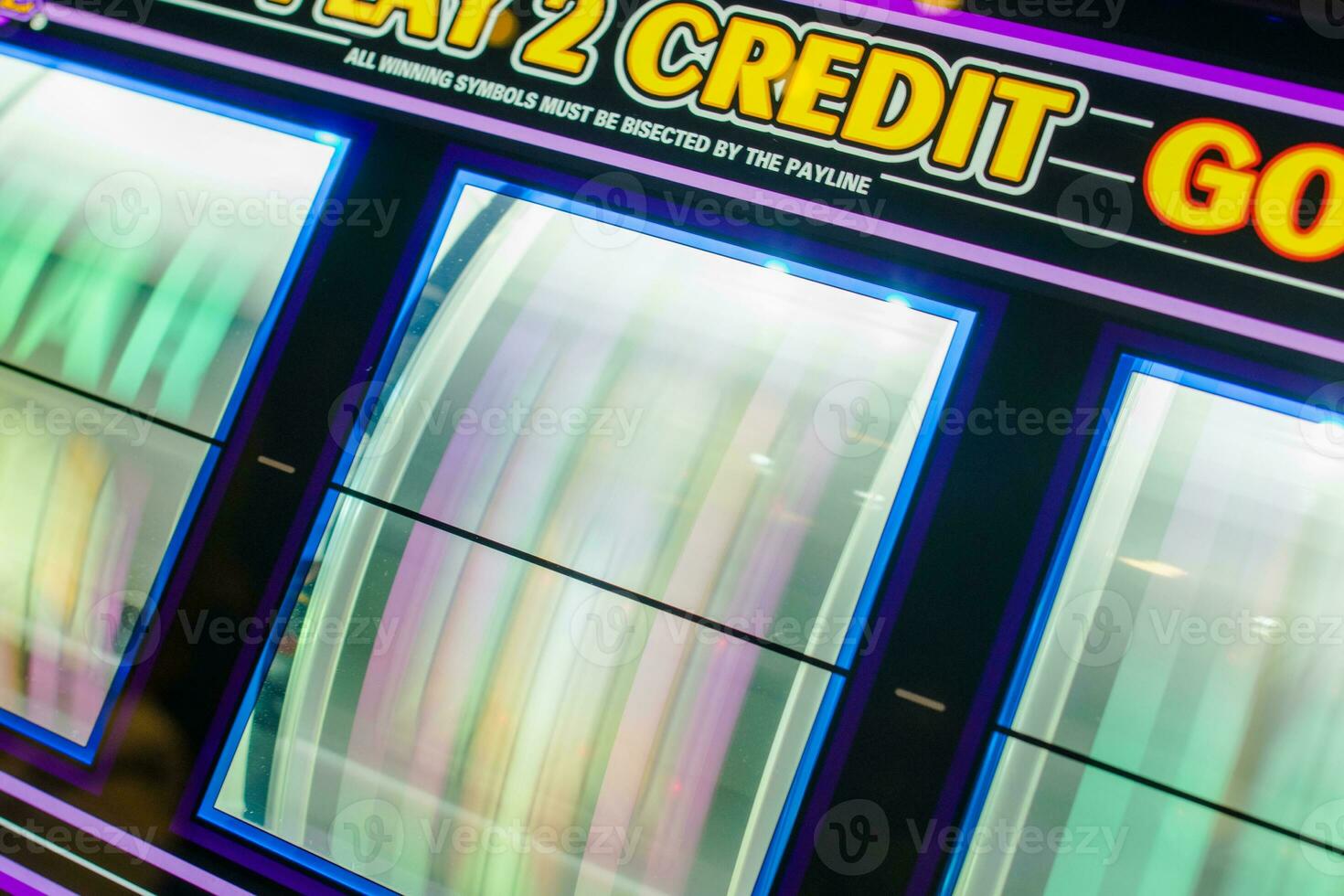 spinning rullar av de kasino spår maskin foto