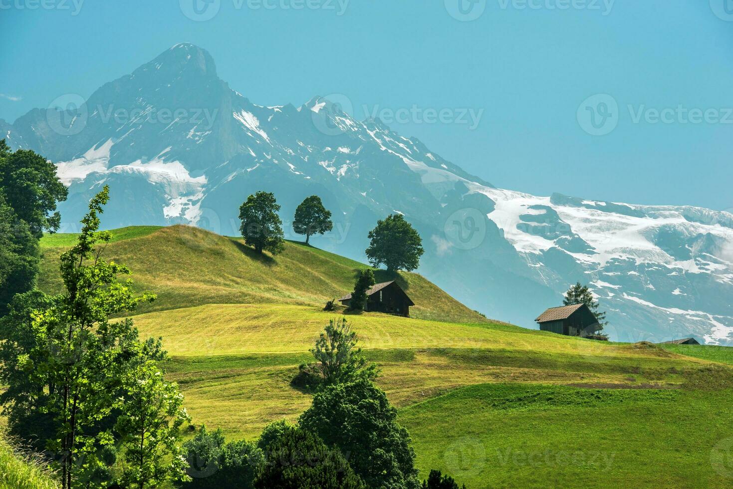 naturskön schweiz landskap foto