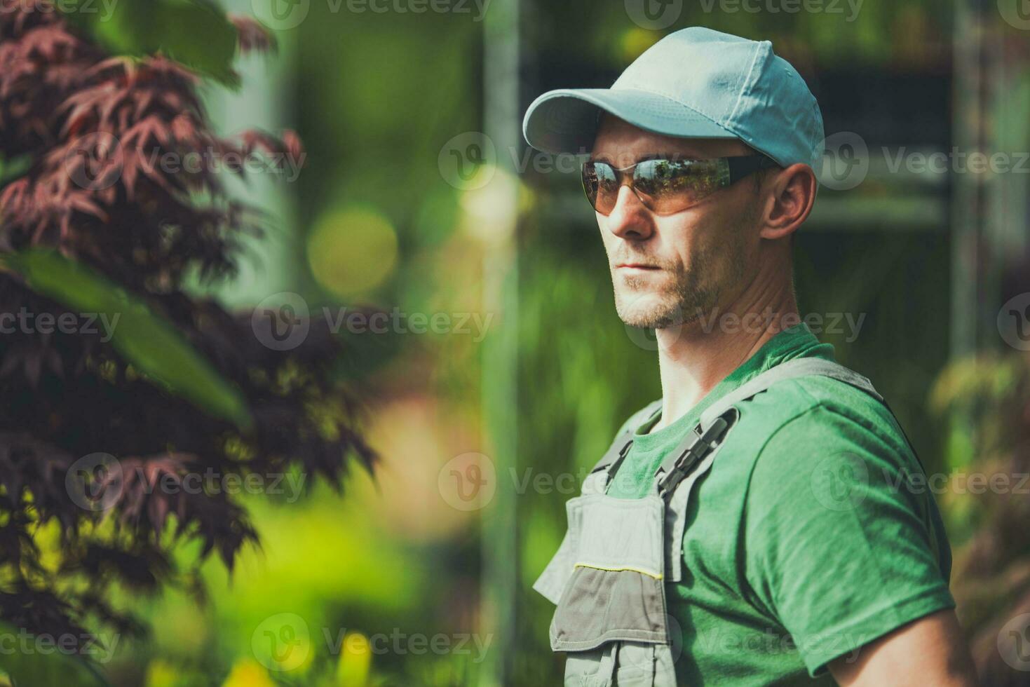 professionell trädgårdsmästare porträtt foto