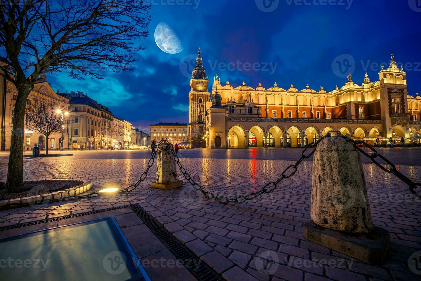 krakow huvud marknadsföra plats foto