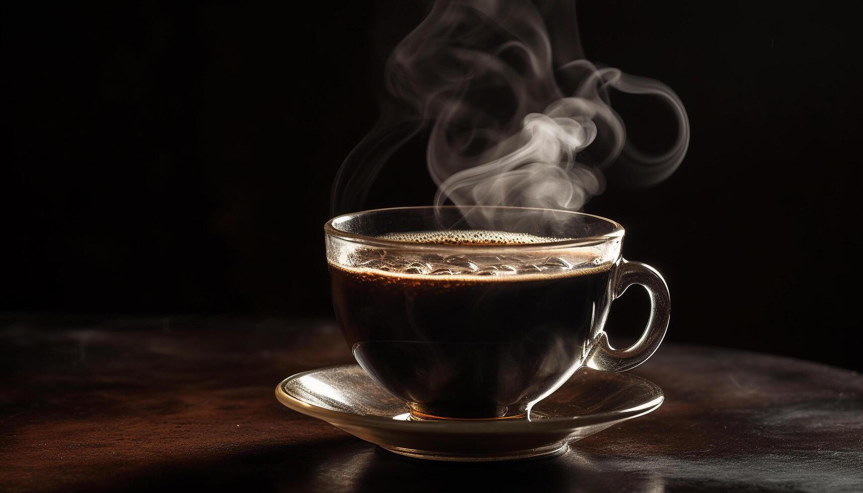 aromaterapi, elegans, och avslappning i kaffe affär genererad förbi ai foto