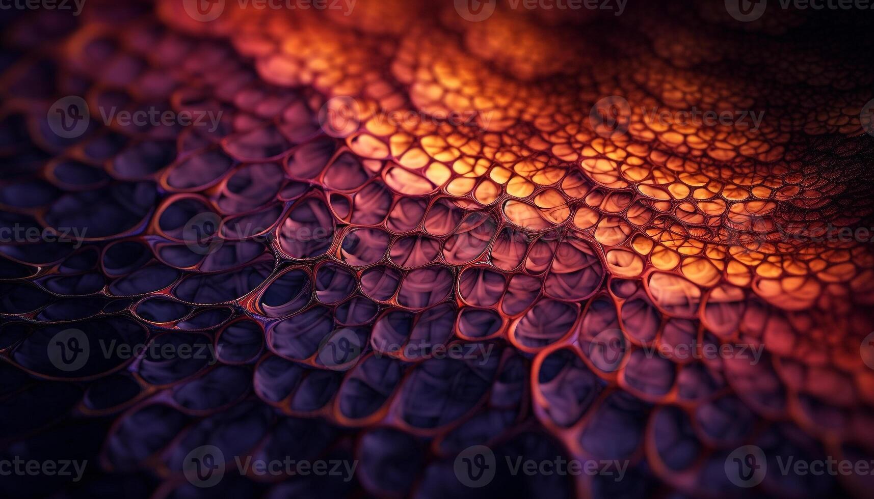gul orm skalor mönstrad på texturerad blå vatten genererad förbi ai foto