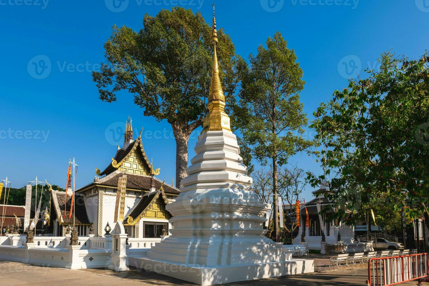 stad pelare, inthakhin eller lak mueang, av chiang maj, thailand foto