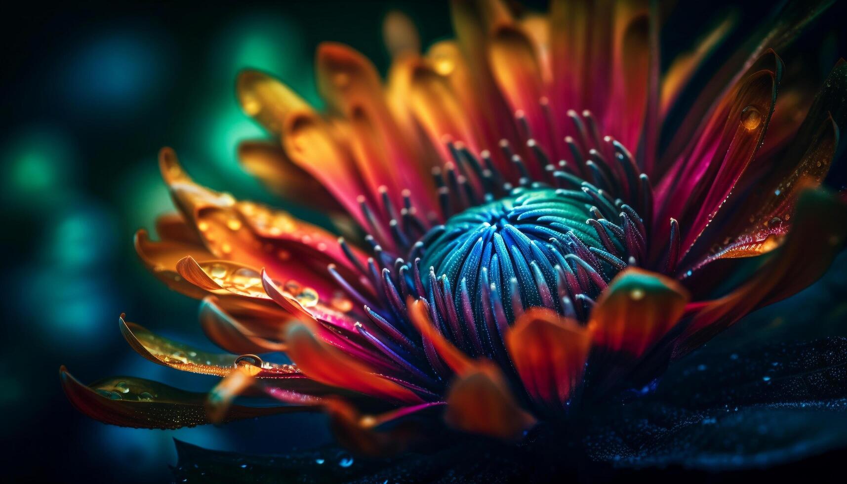 ömtålig kronblad smycka vibrerande lotus i damm genererad förbi ai foto