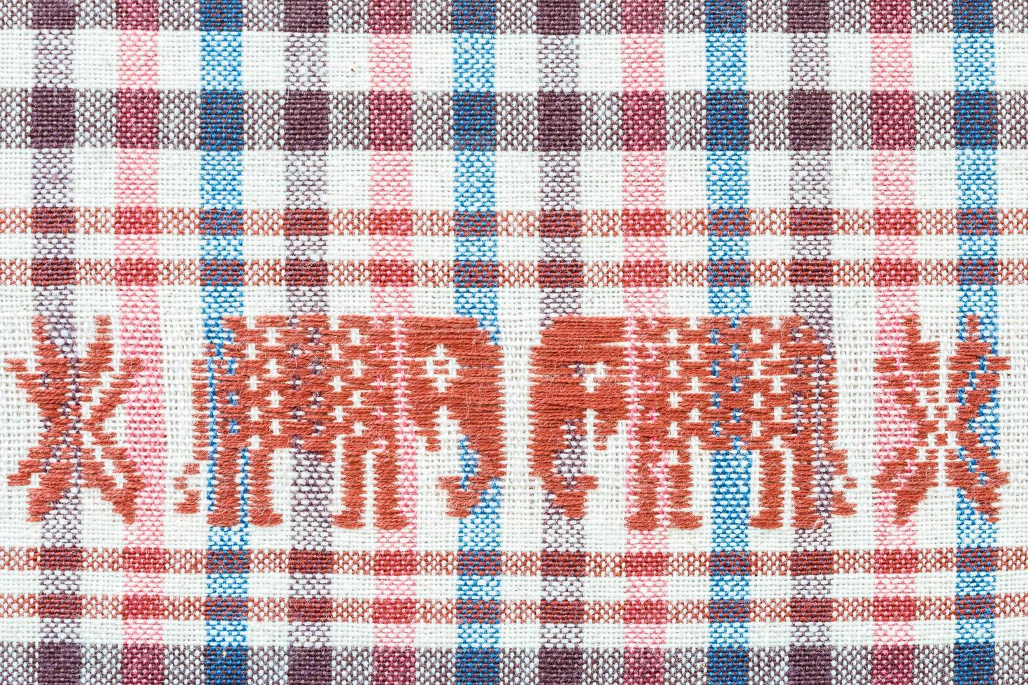 sarong med bakgrund för elefantmönster foto