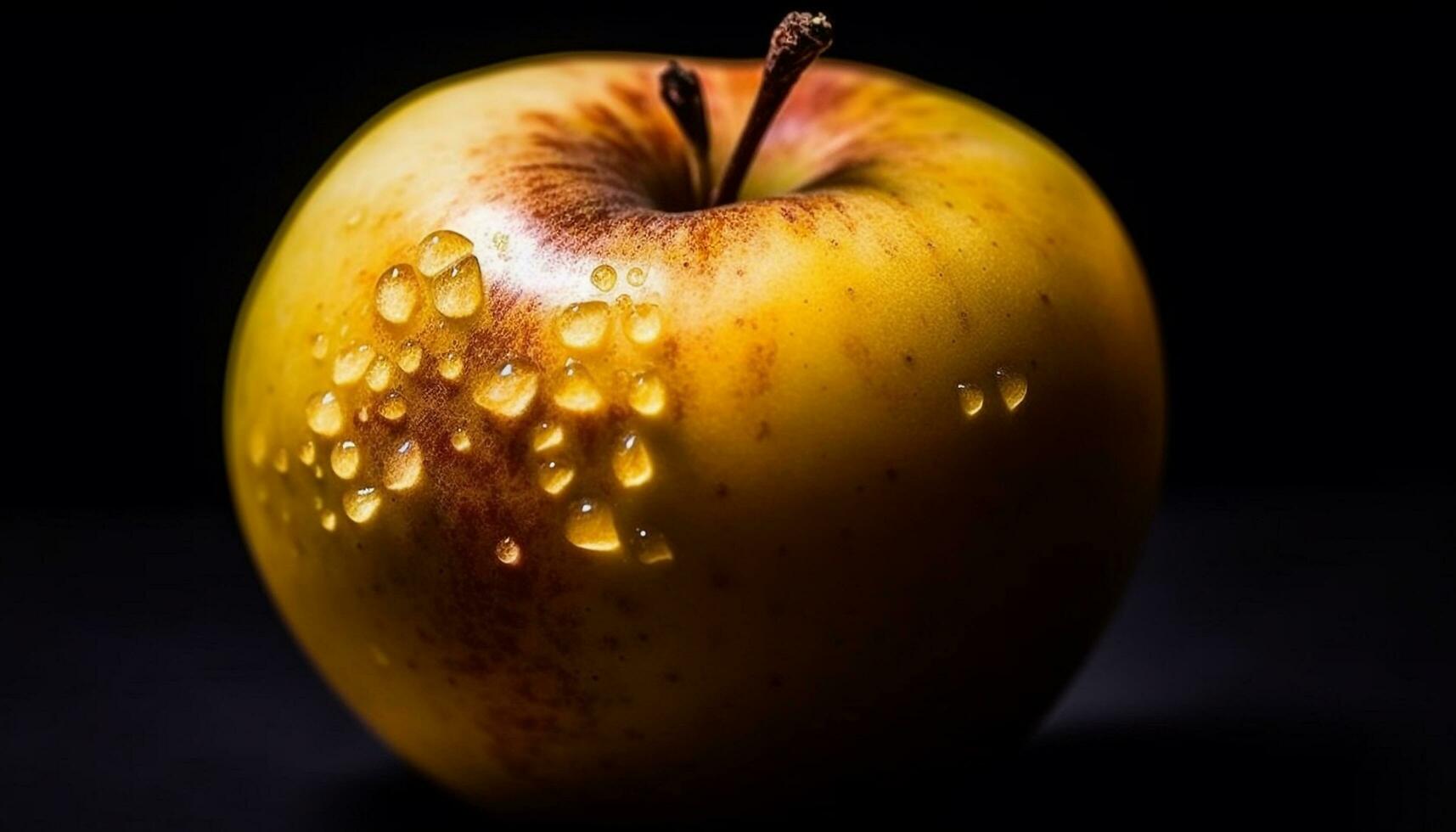 saftig äpple skiva speglar natur friskhet i friska gourmet mellanmål genererad förbi ai foto