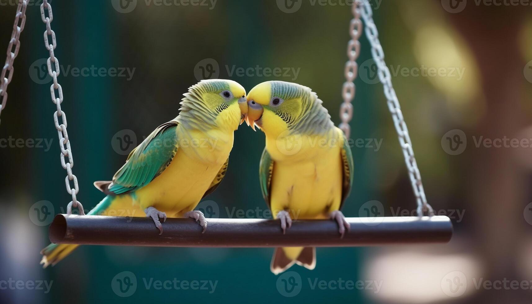 en lekfull ara perching på en gren, svängande och äter genererad förbi ai foto