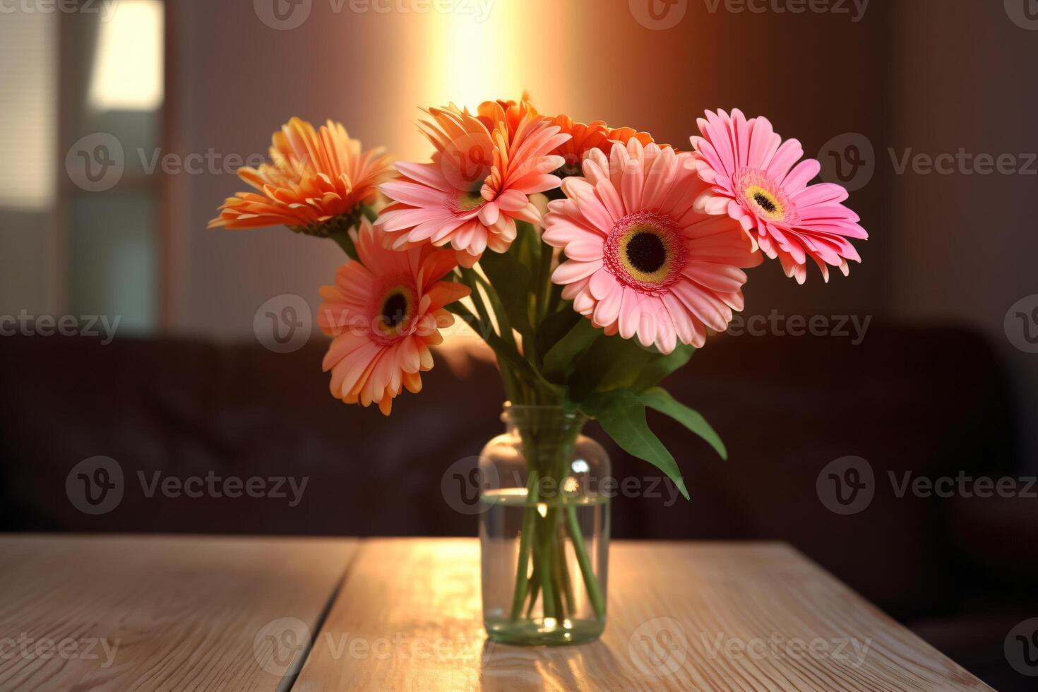 fri Foto fortfarande liv stänga upp av blomma inomhus tillverkad med generativ ai