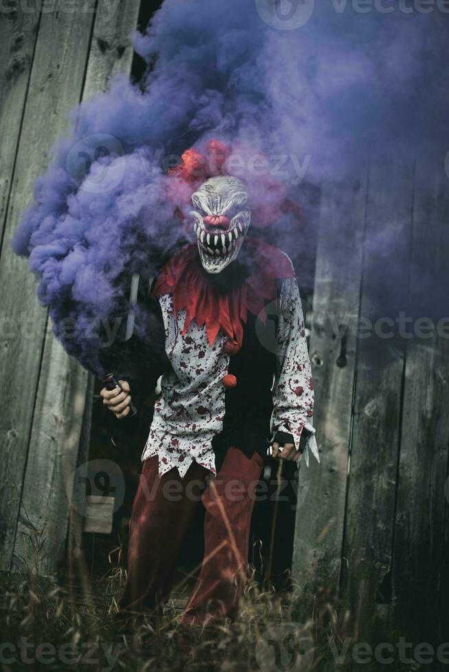 skrämmande clowner övergiven foto