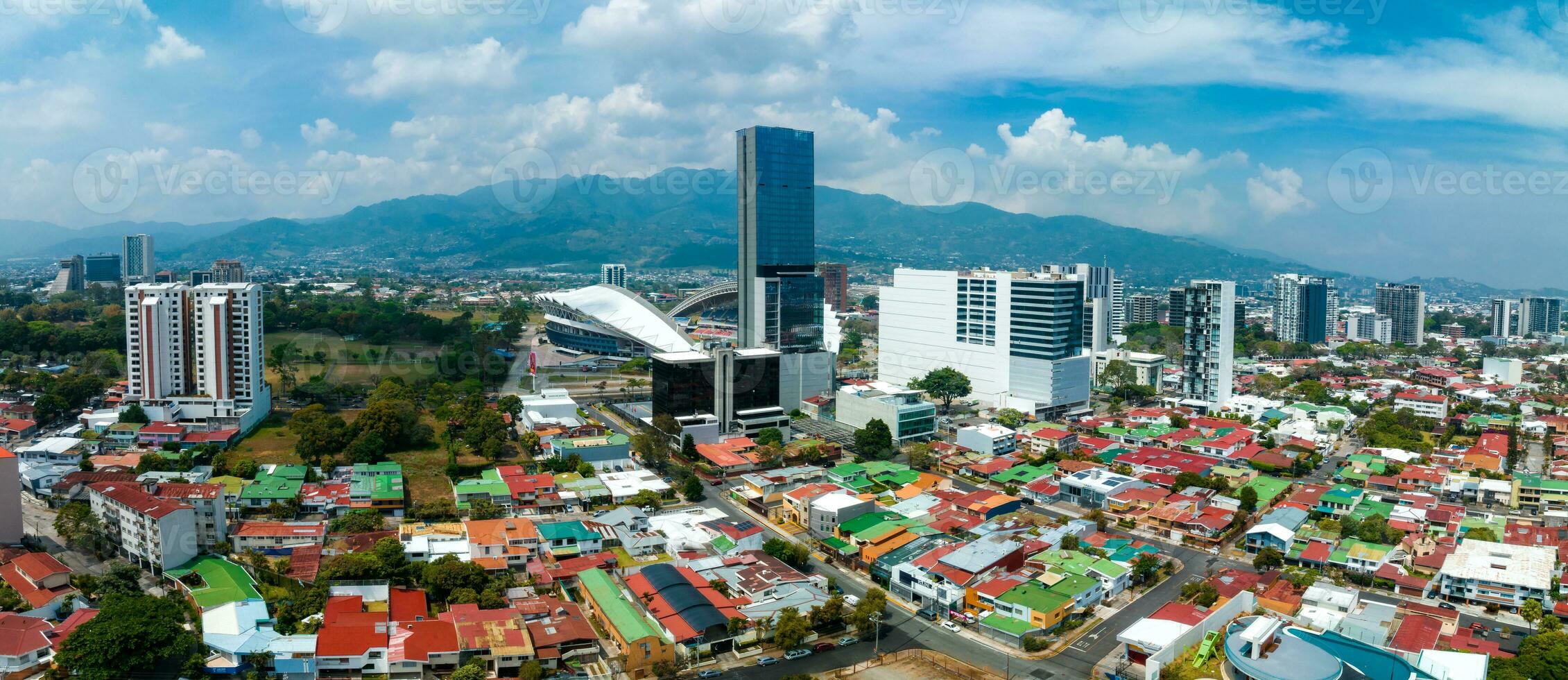 skön antenn se av costa Ricas san jose stad foto