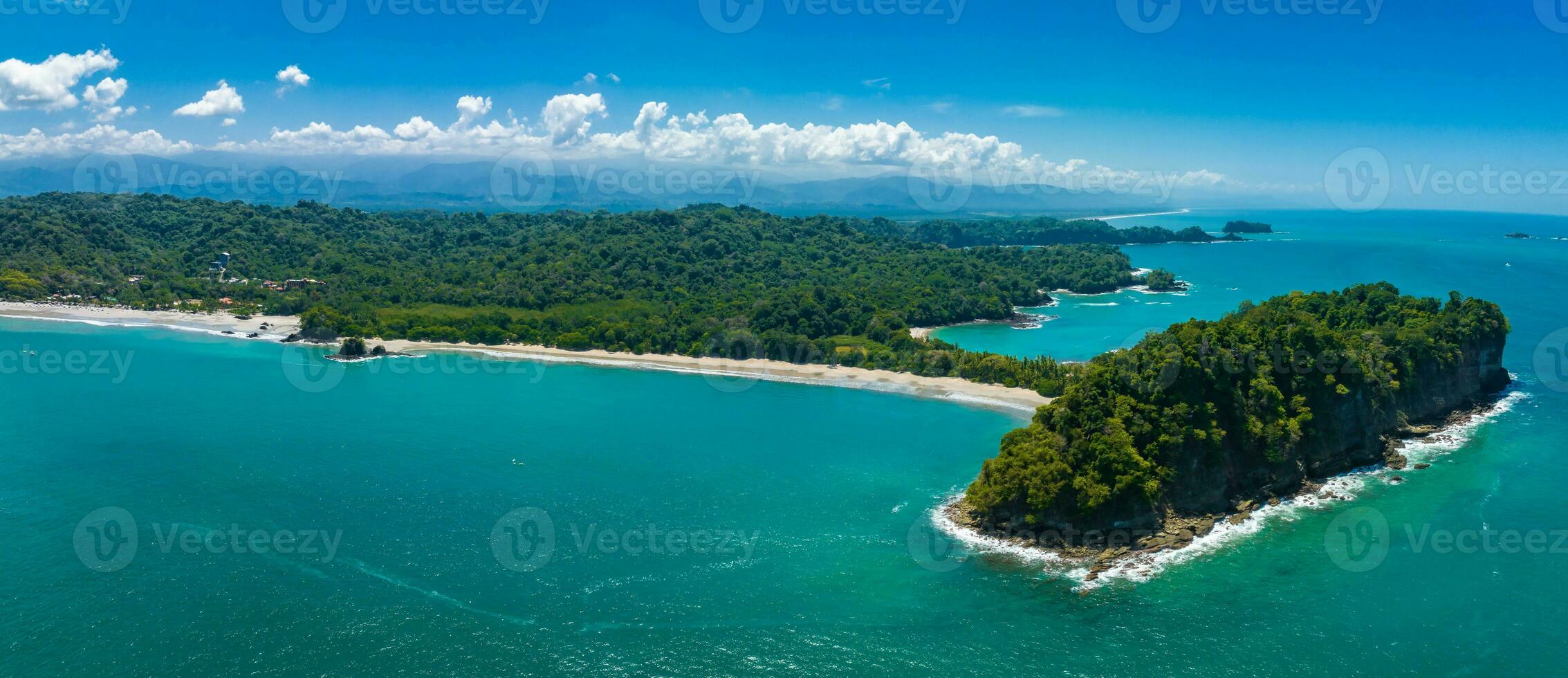 antenn se av manuel antonio nationell parkera i costa rica. foto