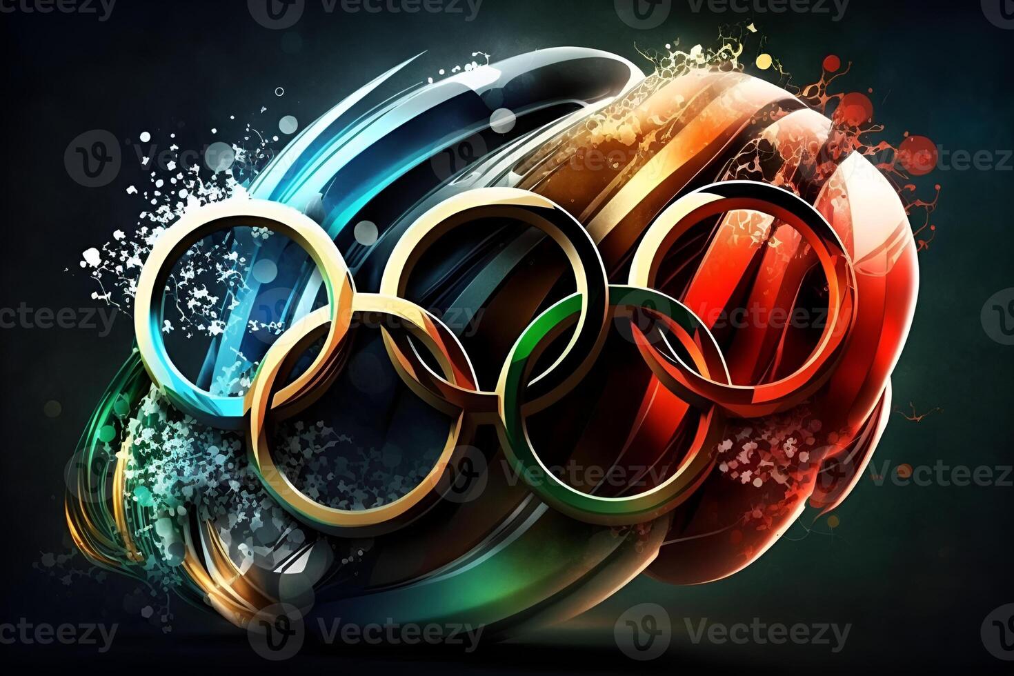 ai genererad olimpic spel symbol foto