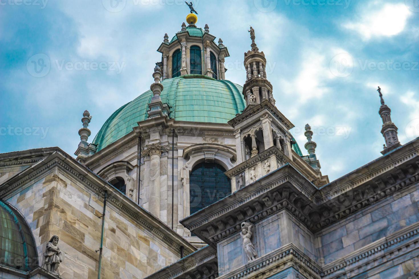 yttre syn på Como Cathedral Duomo di Como foto