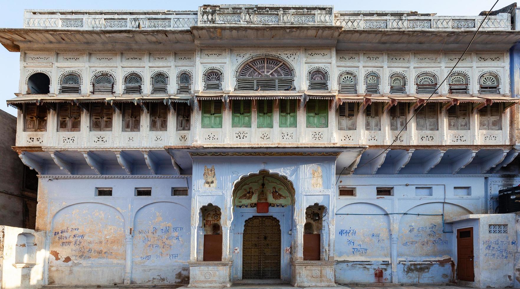 coorful house khandela rajasthan indien foto