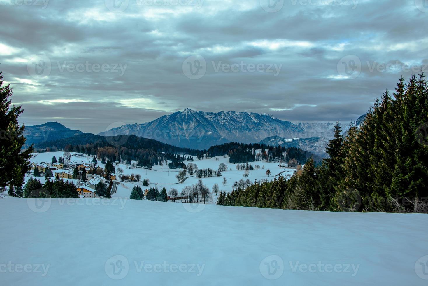 bergslandskap en foto