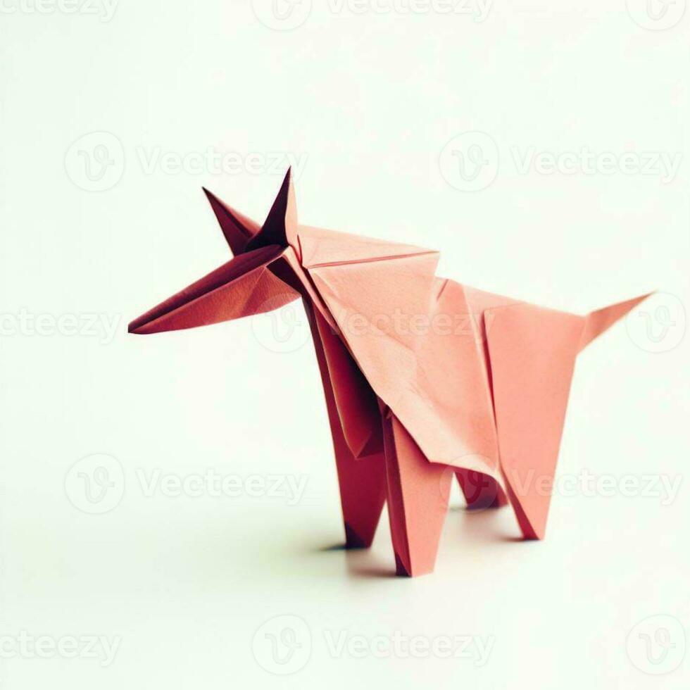 nyckfull undrar en härlig samling av söt origami djur foto