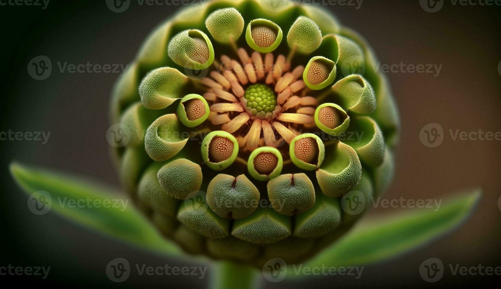 stänga upp av en vibrerande gul blomma i natur genererad förbi ai foto