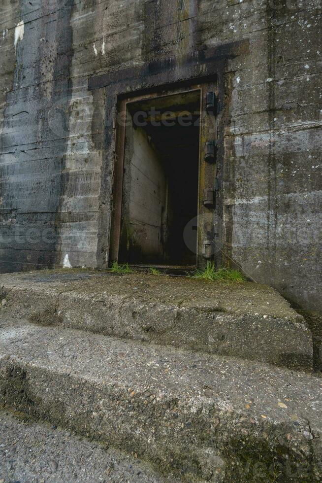 batteri fiemel. tysk bunkra från ord krig två. foto