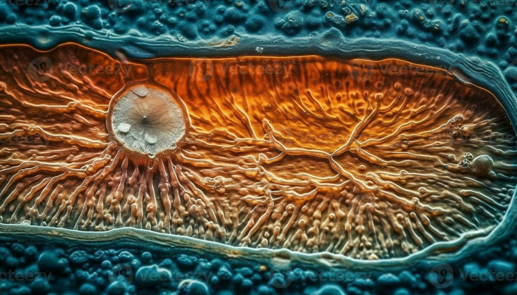 abstrakt under vattnet mönster av mång färgad korall rev genererad förbi ai foto
