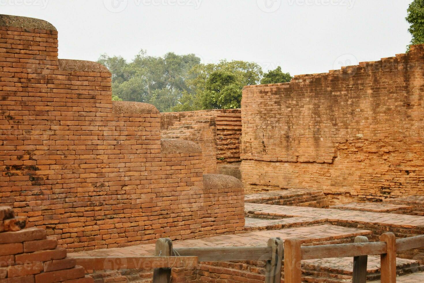 ruiner av nalanda universitet foto